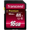 Transcend TS16GSDU1 Scheda di Memoria SDHC da 16 GB, Classe 10 UHS-I Premium