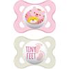 Mam Originale Succhietto in silicone per bambini da 2 a 6 mesi colore rosa 2 pezzi