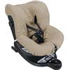 baby idea Babysanity® Morbido Copri Seggiolino Auto Universale 0/18 In Doppia Spugna Di Cotone 100% Copri Seduta Lavabile Con Passaggio Cinghie -Made In Italy- (Beige)