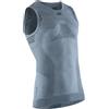 X-Bionic Invent 4.0 - Maglia Termica Uomo Senza Maniche a Compressione - Canotta Termica Uomo ad Alte Prestazioni per Running, Sci, Ciclismo, Fitness, e Sport Invernali - Per Climi Rigidi, M, Grigio