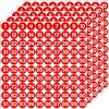 GamesMonkey® - Etichette Numeri Adesivi Cerchi - Rosso - da 1 a 100 - (100-500 - 2500 pezzi)(10-25 mm) Vinile Impermeabile - Inventario Consecutivi (25 mm - 2,5 cm, 500 Pezzi - 5 Fogli)