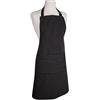 Now Designs Basic Cotone Grembiule da Cucina da Chef, Bianco Black with White Pinstripe