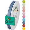 Halbach Seidenbänder Nastro per regali, larghezza 10 mm, lunghezza 25 m, prodotto in Germania, nastri regalo in diversi colori e larghezze, perfetti per confezionare e decorare, colore: blu jeans