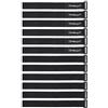 Wisdompro Fascette Cavi Nere 12 pezzi, Fascette Riutilizzabili 2.5 cm x 45.7 cm Ciascuno, Stringicavo per Organizzare Cavi, Materassini da Yoga, Biciclette, Corde da Giardino, Tubi (18 Inch)