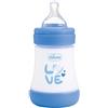 Chicco Perfect 5 - Biberon 0M+ Flusso Lento Capacità 150ml Azzurro