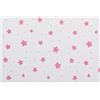 Gomma Crepla Stelle Bianco e Rosa