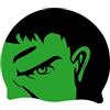 Imspira Cuffia in silicone GREEN MAN | Cuffia da Nuoto | Cuffia da Piscina | Grande Comfort e Aderenza | Arte e Nuoto