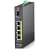 ZyXEL RGS100-5P No gestito L2 Gigabit Ethernet (10-100-1000) Supporto Power over Ethernet (PoE) Nero