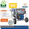 Hyundai PT8500DV gruppo elettrogeno Generatore benzina 4T con ruote 8,5 Kw 230-4