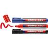 Edding 330 Punta smussata Nero, Blu, Rosso 3pezzo(i) marcatore permanente