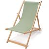 La cordeline Chilienne Bois pliante Cile Legno Pieghevole, Cotone, Verde Tiglio, repliée : 55 x 132 x 5 cm