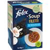 Felix Soup Cat Adult Filetti Merluzzo Tonno e Platessa 6x48 gr