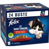 Felix Le Ghiottonerie Cat Adult con Manzo Pollo Coniglio e Agnello 24x85 gr