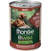 Monge Natural Superpremium BWild Grain Free per cani adulti Bocconcini Agnello zucca e zucchine 400 gr