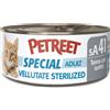 Petreet Vellutate Cat Sterilized Tonno con surimi aroma granchio 70 gr