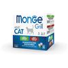 Monge Grill Cat adult Multipack Coniglio-Agnello 12x85 gr