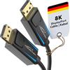 KabelDirekt - Cavo DisplayPort 8K - 1,5m - (32,4 Gbit/s, UHD risoluzione 8 K / 60 Hz o 4 K / 120 Hz, Supporta HBR3, DSC, HDR 10, connettore con Chiusura) - Top Series