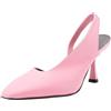 Pinko Colette Slingback Nappa, Sandali con Tacco Donna, P31_Rosa Marino, 36 EU Larga
