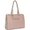 Hexagona Paris 2 Manici-per Donna-Collezione Cosmo-Cipria-in Crosta Liscia di Vacchetta Tracolla-Borsa Piccola, Rose pâle, Taille Unique