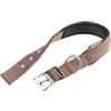 Ferplast Collare Cane Taglia Medio Grande Collare per Cani in Nylon Imbottito Regolabile Fibbia Metallica, Misura Collo 34-42 cm, Marrone