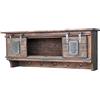 Woodroom Mensola sospesa Mango massiccio, marrone scuro, cerata, 115 x 45 x 30 cm, mensola da parete