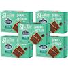 CAIYA 5X Scotti La Merenda con Biscotto e Cioccolato Fondente Senza Lattosio (Lactose Free) 200gr [5 Confezioni]