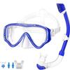 V VILISUN Set Snorkeling, Anti-Fog Maschera Snorkeling con Panoramica a 180 Gradi e Boccaglio Snorkel, Kit Snorkeling Professionale per Kids Bambini Ragazze Ragazzi