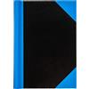 Idena 10351 - Taccuino DIN A7, 96 fogli,70 g/m², rigato, copertina rigida, blu/nero, 1 pz.