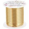 BENECREAT Filo di perle da 26 calibri, 0,4 mm, 120 m, filo di rame resistente all'ossidazione, per imballaggio di perle e altri lavori artigianali in oro chiaro