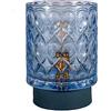 Pauleen 48313 Lampada da Tavolo LED Mobile Chic Glamour Timer Batteria Ice Blue 0.4 W