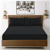 Super Dreamer Lenzuolo con angoli per letto singolo, nero, tinta unita in microfibra (11795933)