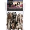 Dehner Wild Nature - Spuntino per cani, senza glutine, senza zucchero, spuntino da masticare per cani sensibili alla nutrizione, orecchie di coniglio con pelliccia, 500 g