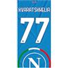 SSC NAPOLI Telo Mare Kvara, Unisex Adulto, Azzurro