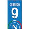 SSC NAPOLI Telo Mare Osimhen, Unisex Adulto, Azzurro