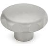 Ganter Normelemente Impugnatura a stella | acciaio inossidabile | GN 5335-40-M6-E | finitura opaca | diametro manico 40 mm | filettatura M6