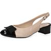 CAPRICE 9-9-29501-20, Fionda per pompe Donna, Beige (Beige Black), 37.5 EU