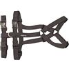 PERROS LIFE BUSHKA Pettorina antifuga e antitorsione Cane da 18 a 23 kg (Nero)