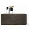 KONTE.DESIGN Credenza GORGONA in legno, finitura in acciaio ossidato, 180x50 cm