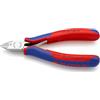 KNIPEX Tronchese per elettronica con tagliente laterale in metallo duro con impugnature multicomponente 120 mm, 77 32 120 H