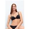 Intimissimi Reggiseno Super Push-up Gioia The Silky Touch Microfiber Nero