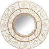 DRW Specchio, Rattan, Naturale, 2x60x60 cm