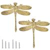 BSTKEY Confezione da 2 pomelli in ottone per cassetti, armadietti, armadi, credenze, credenze, credenze, credenze, pomelli per mobili con vite