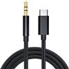 iLamdeetek Cavo da USB C a Aux 1M, Audio da USB Tipo C a Jack da 3,5 mm, Cavo Stereo per Cuffie Nylon Intrecciato Adattatore Aux Jack Compatibile con Xiaomi Huawei Oneplus Samsung etc.