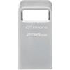 Kingston Pen drive 256GB Kingston DT Micro Argento [DTMC3G2/256GB]