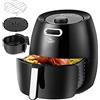 BALITTA Friggitrice ad Aria 6 Litri, Airfryer Sana con Cavità in Metallo,  Air Fryer XXL con Finestra a Vista, 91% Meno Olio, Display LED Toccabile,10  Programmi Preimpostati, Cestello Antiaderente : : Casa