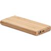 Power bank personalizzabile in bamboo da 6000mAh Arena C personalizzate o neutre