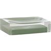 Gedy Auckland Portasapone in Resina Verde salvia, Porta Saponetta Bagno, Porta saponetta