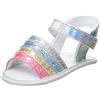 Chicco Sandalo Niraffa Per Neonata, Sandali con velcro regolabile Bambine e ragazze, Multicolore, 15 EU