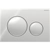 Geberit Placca Geberit Sigma20 Round Cromato Lucido / Cromosatinato Doppio Tasto | 115.882.KH.1 Cromo Satinato