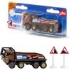 siku 1686, Camion HS Schoch 8x8 MAN Truck-Trial, Metallo e Plastica, 1:87, Marrone, Con 2 cartelli stradali inclusi, Compatibile con altri modellini siku della stessa scala di grandezza